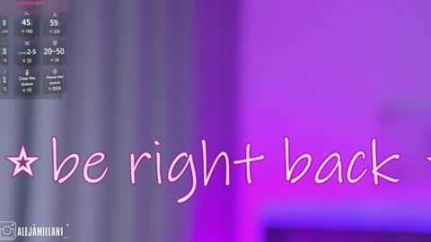 Snapshot of alejamillan1 chatting on January 20, 9:46 am   night GTM -5 online show from January 20, 9:46 am