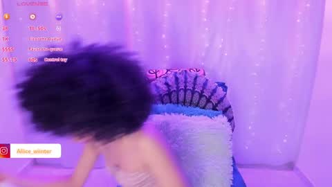 Snapshot of alice_wiinter chatting on March 1, 7:15 pm Alice online show from March 1, 7:15 pm