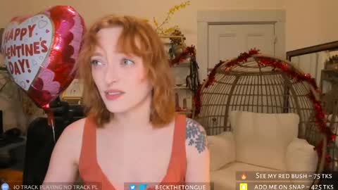 Beck the tongue online show from February 14, 9:43 pm