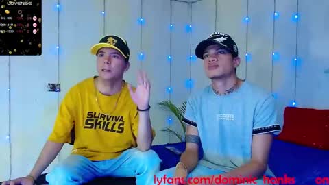 Snapshot of dominic_hanks chatting on January 7, 4:08 am DOMINIC AND ANDREW online show from January 7, 4:08 am