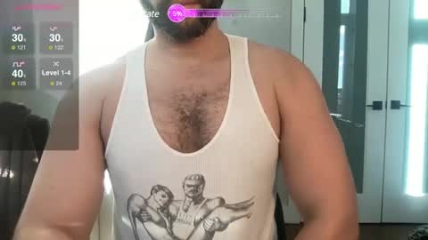 Snapshot of fuckyeahcoach chatting on February 17, 1:11 pm Muscle Bear Jock in Training online show from February 17, 1:11 pm