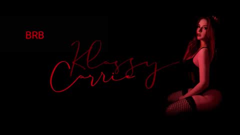 I am real and klassy..  online show from November 21, 10:08 pm