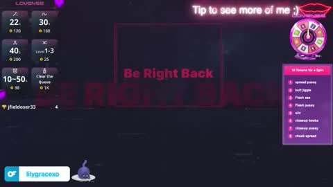 Lily Grace online show from April 1, 10:50 pm