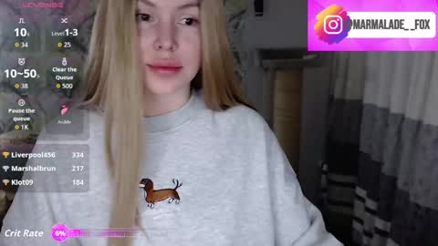 Marmalade Fox online show from March 15, 11:46 am