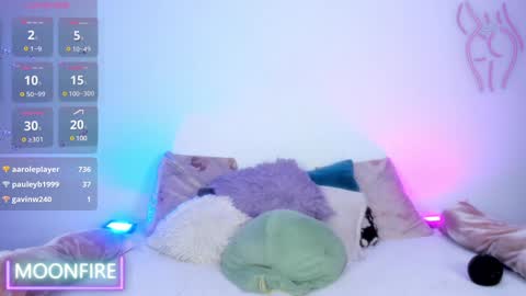 Snapshot of moonfiredance chatting on December 7, 9:33 am Nicky  online show from December 7, 9:33 am