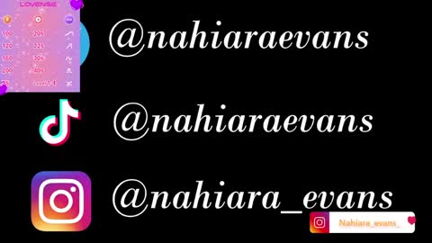NAHIARA EVANS online show from May 18, 10:43 am