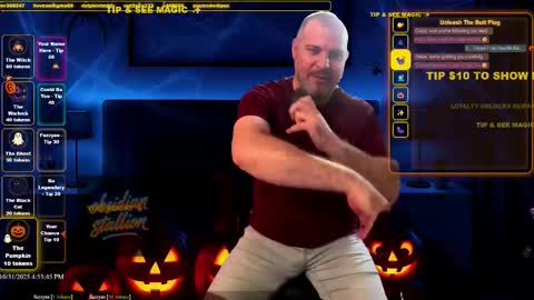 Obsidian stallion online show from October 31, 8:53 pm