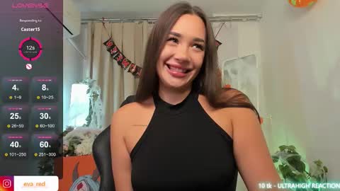 Snapshot of pussy__warrior chatting on October 20, 2:00 pm Eva  please thumbs up me  online show from October 20, 2:00 pm