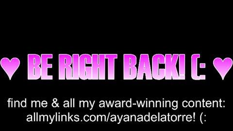 Ayana Delatorre online show from July 14, 2:05 am