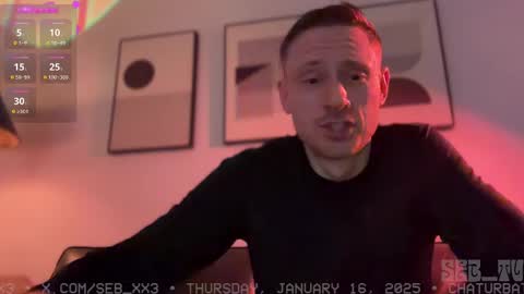 Sebastian online show from January 17, 1:47 am