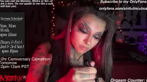 Mistrx Sin online show from January 18, 5:41 am