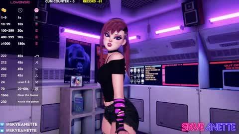 SkyeAnette online show from June 1, 1:07 am