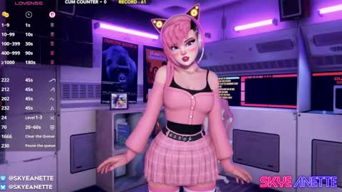 SkyeAnette online show from May 1, 1:10 am