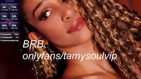 Snapshot of tamara_soul chatting on February 6, 3:41 pm tamara_soul online show from February 6, 3:41 pm