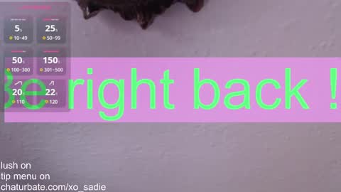 Xo Sadie online show from February 9, 9:49 pm