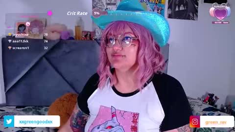 xxgreengoodxx online show from October 15, 11:27 pm