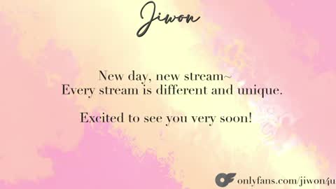 J i w o n   online show from July 10, 10:03 pm